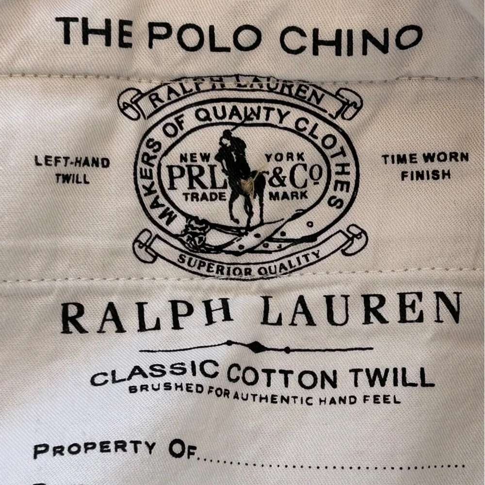 Polo Ralph Lauren Men’s‎ Chino Flat Front Slacks Size 36x32